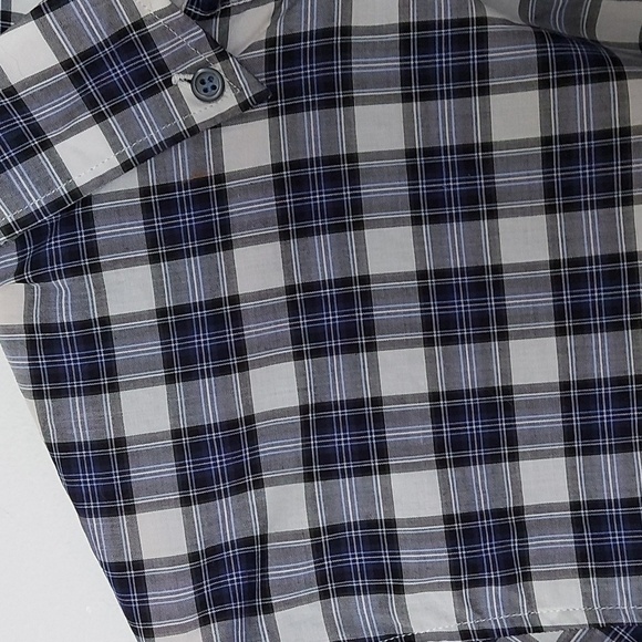 Dsquared Blue and White Plaid Made in Italy Button Down Shirt Size 48 - Picture 3 of 8